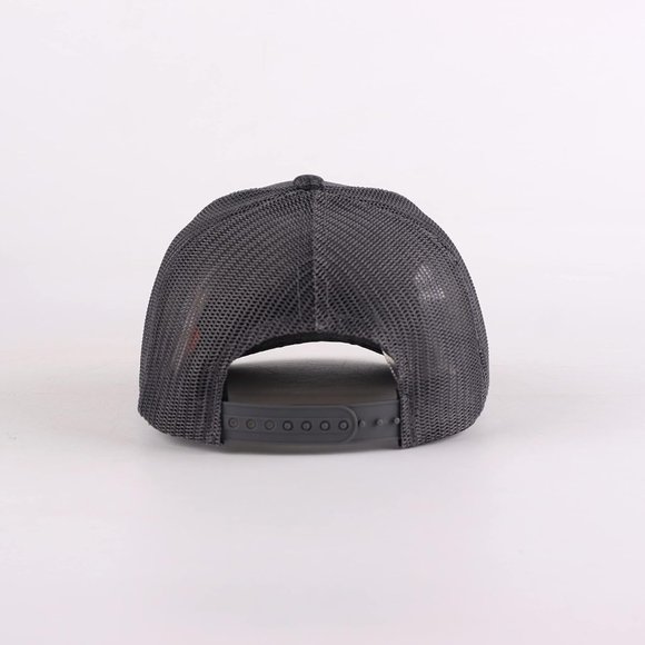 Man Grey Classic Mesh Panels Vintage Baseball Cap - Picture 8 of 9
